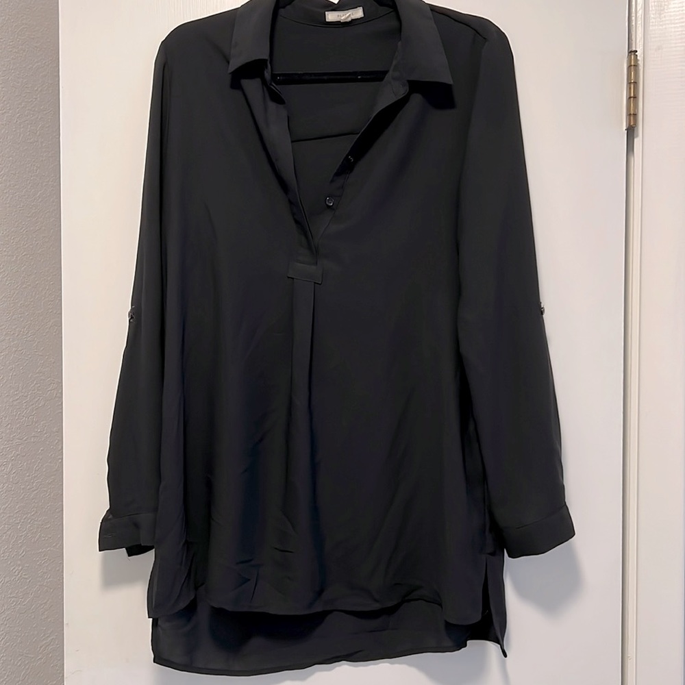 Sheer black tunic - M